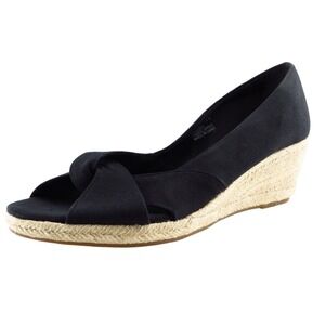 GNW Size‎ 10 M Black Peep Toe Synthetic Women Heel Shoes